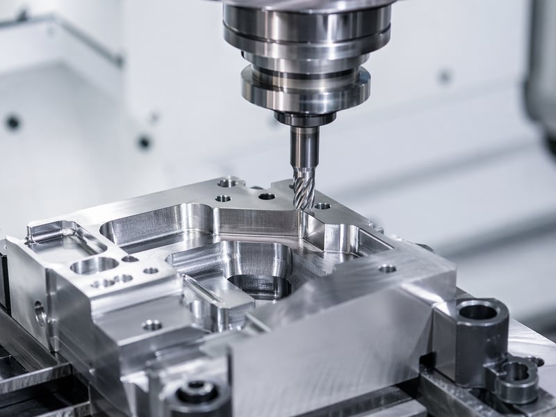 CNC frézování – detail obrábění